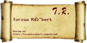 Torzsa Róbert névjegykártya